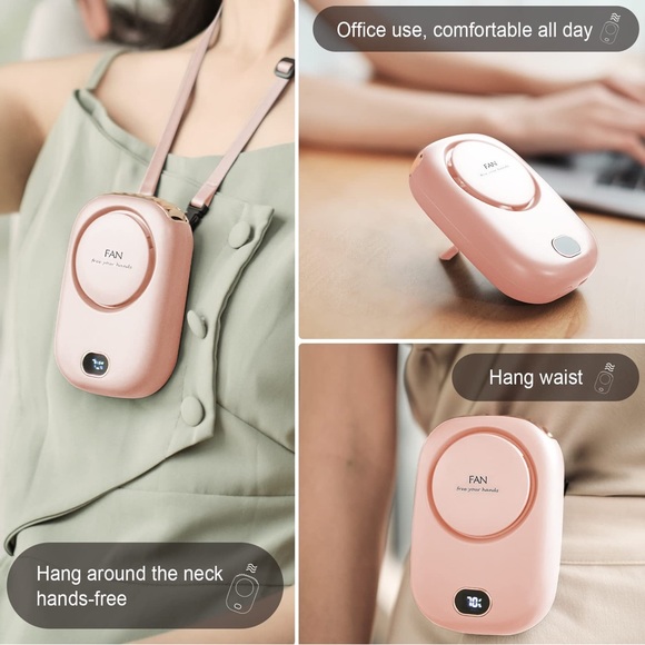 Mini Wearable Hanging Neck Fan - Picture 2 of 9